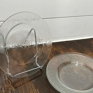 VTG Coca-Cola Frosted Plates 4